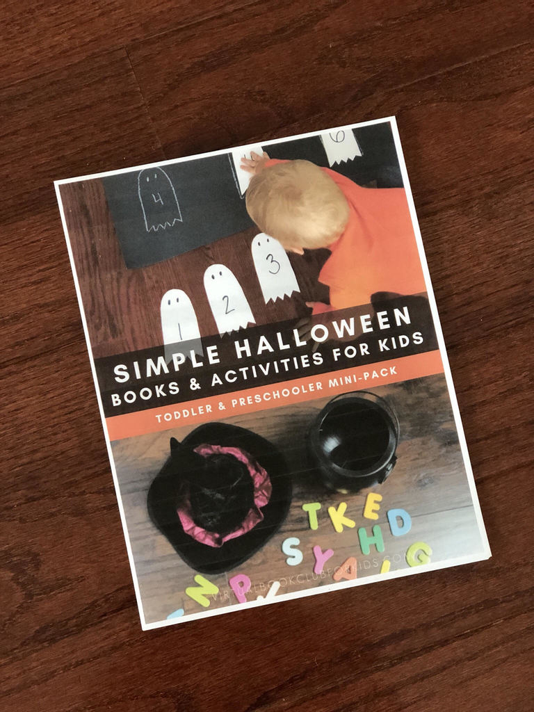 Halloween activity pack for Toddlers and Preschoolers with 7 fun and simple activities with step-by-step information